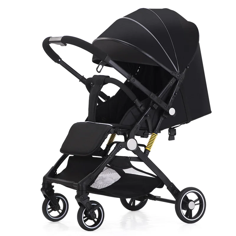 

Baby Stroller Two-way Light Stroller Can Sit And Lie Simple One-button Folding High-view Newborn Baby Cart Carriage Trolley