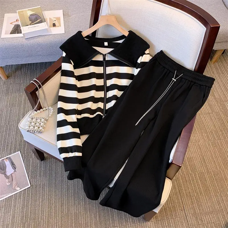 Autumn Tracksuit Women 2 Piece Set Sweatshirt stripe Zipper Tops+Pants Sportwear Women's Female Casual Tracksuit Suit
Autumn Tracksuit Women 2 Piece Set Sweatshirt stripe Zipper Tops+Pants Sportwear Women's Female Casual Tracksuit Suit
