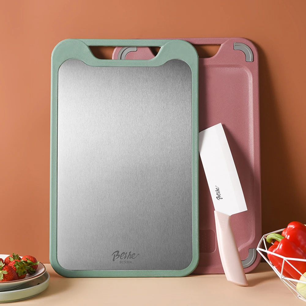 304 Stainless Steel Cutting Board Double-Sided Chopping Board Kitchen Fruit Cutting Board Kitchen Rolling Chopping Board
304 Stainless Steel Cutting Board Double-Sided Chopping Board Kitchen Fruit Cutting Board Kitchen Rolling Chopping Board