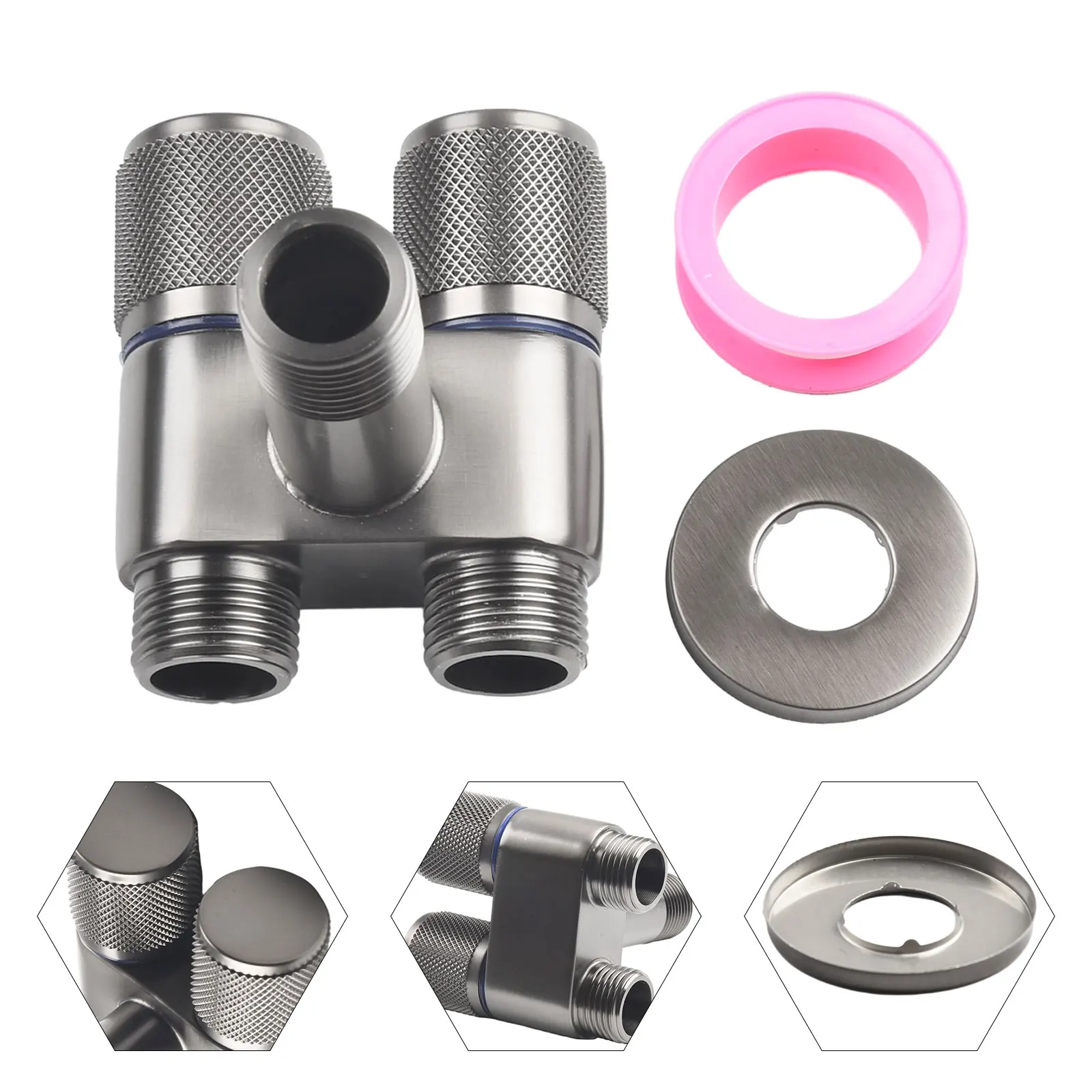 1pc 6.2x6cm Double Control Angle Valve Standard 4-point Interface For Garden Kitchen Sink Bathroom Basin Toilet Home Improvement
1pc 6.2x6cm Double Control Angle Valve Standard 4-point Interface For Garden Kitchen Sink Bathroom Basin Toilet Home Improvement