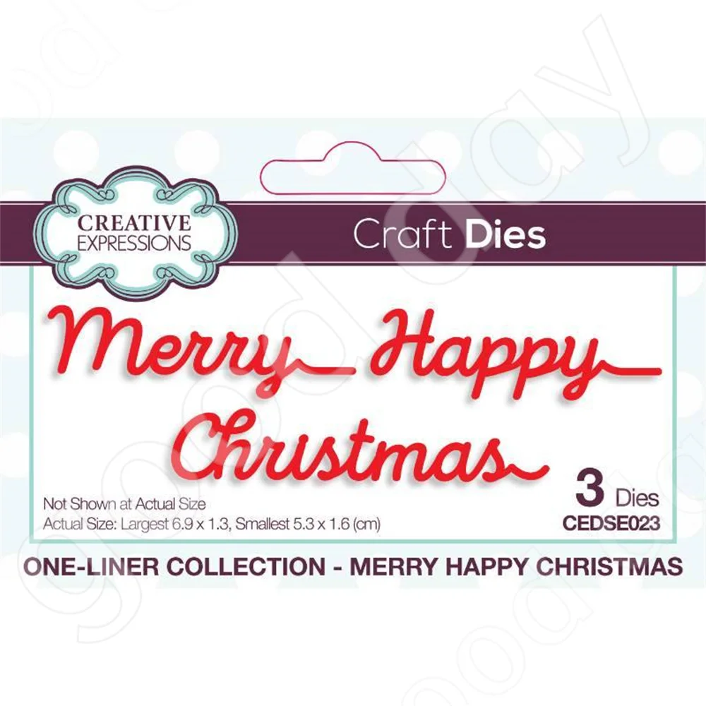Christmas New Arrival Merry Happy Christmas Craft Metal Cutting Dies Scrapbook Diary Decoration Embossing Template Handmade
Christmas New Arrival Merry Happy Christmas Craft Metal Cutting Dies Scrapbook Diary Decoration Embossing Template Handmade