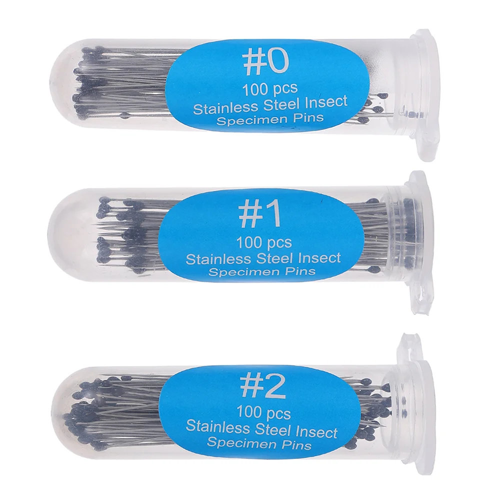 300pcs Stainless Steel Insect Pin in 3 Sizes Mounting Specimen Needles for School Labs
300pcs Stainless Steel Insect Pin in 3 Sizes Mounting Specimen Needles for School Labs