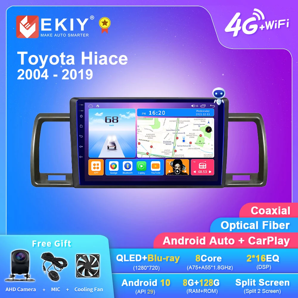 EKIY T7 QLED DSP Android 10 Auto Radio For Toyota Hiace 2004 - 2019 Stereo Car Multimedia Video Player 2din Carplay GPS Navi DVD
EKIY T7 QLED DSP Android 10 Auto Radio For Toyota Hiace 2004 - 2019 Stereo Car Multimedia Video Player 2din Carplay GPS Navi DVD