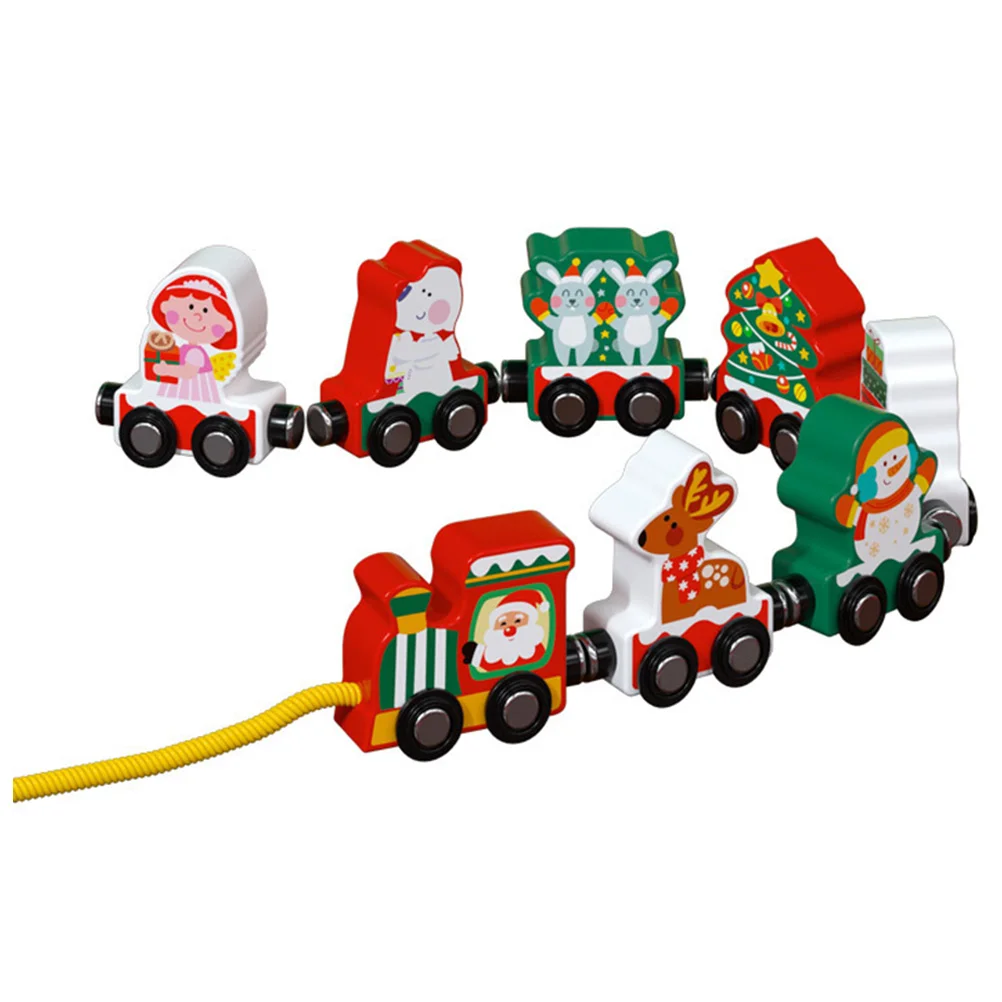 Christmas Wooden Train Toy Ornament Magnetic Train Xmas New Year Party Decoration Kids Gifts Noel Natal Navidad
Christmas Wooden Train Toy Ornament Magnetic Train Xmas New Year Party Decoration Kids Gifts Noel Natal Navidad
