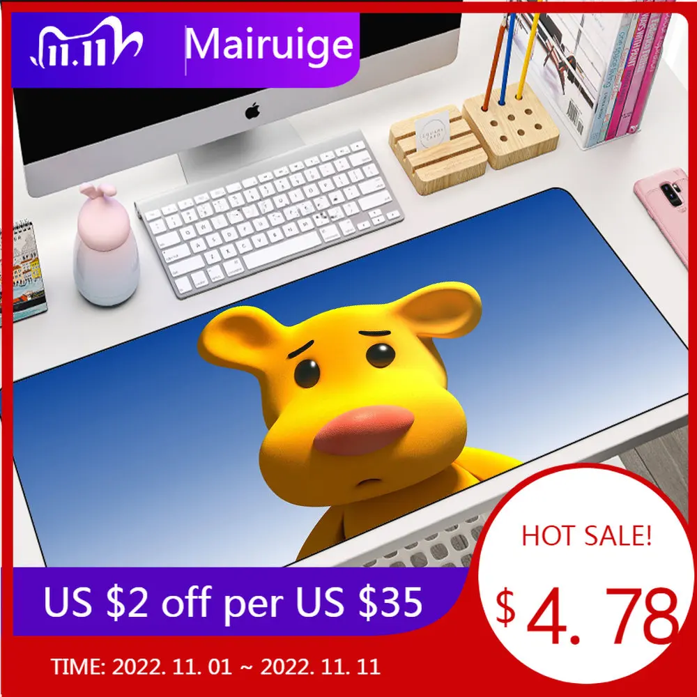 Коврик для мышки с милыми мультяшными животными, аксессуары для стола, коврик для ноутбука Xxl для планшетов CSGO, нескользящий, из натуральног... 
Коврик для мышки с милыми мультяшными животными, аксессуары для стола, коврик для ноутбука Xxl для планшетов CSGO, нескользящий, из натуральног...