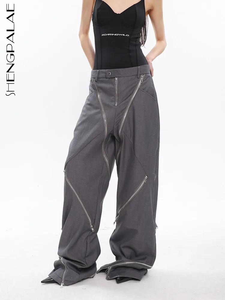 SHENGPALAE Zipper Straight Wide Leg Suit Pants Korean Fashion High-quality Women's Trousers New Spring 2023 Y2k Clothes 5R1306
SHENGPALAE Zipper Straight Wide Leg Suit Pants Korean Fashion High-quality Women's Trousers New Spring 2023 Y2k Clothes 5R1306