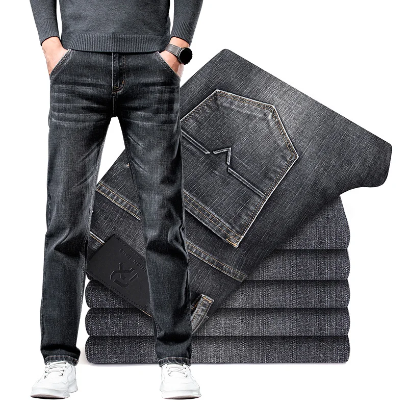 2023 Spring New Men's Light Blue Regular Fit Jeans Classic Style Stretch Denim Fabric Pants Male Brand
2023 Spring New Men's Light Blue Regular Fit Jeans Classic Style Stretch Denim Fabric Pants Male Brand