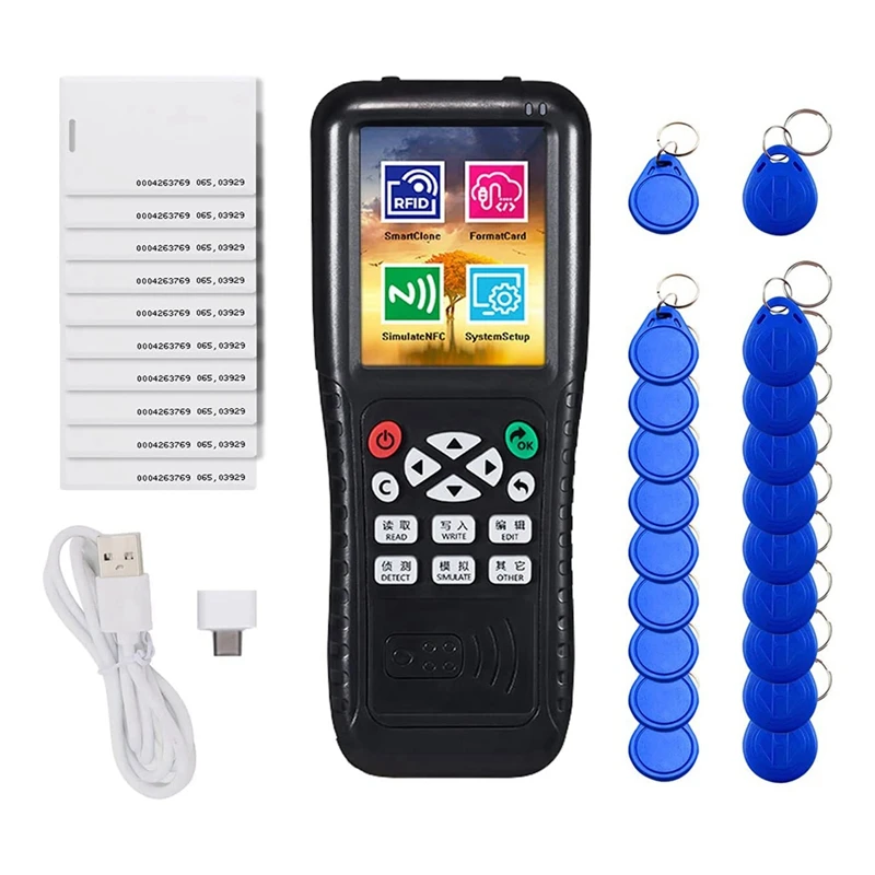 1Set Black NFC RFID Card Copier Reader Writer English Version Icopy X100 NFC ID IC Reader
1Set Black NFC RFID Card Copier Reader Writer English Version Icopy X100 NFC ID IC Reader