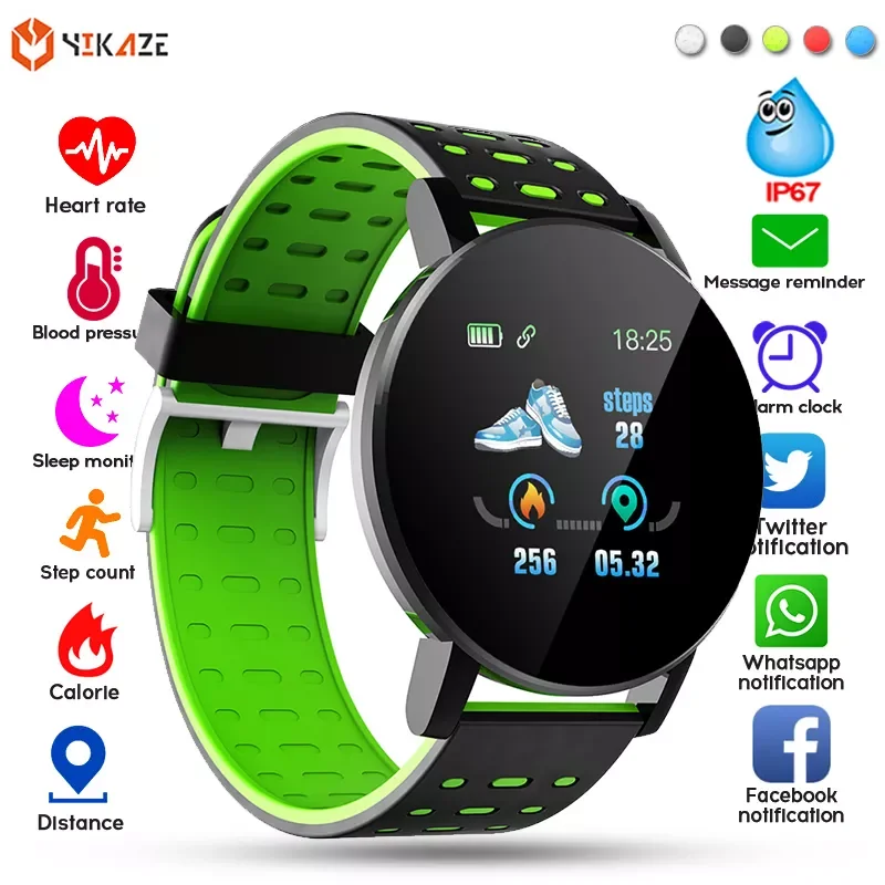 2020 119 Plus Smart Watch Men Women Blood Pressure Waterproof Sport Round Smartwatch Smart Clock Fitness Tracker For Android IOS
2020 119 Plus Smart Watch Men Women Blood Pressure Waterproof Sport Round Smartwatch Smart Clock Fitness Tracker For Android IOS
