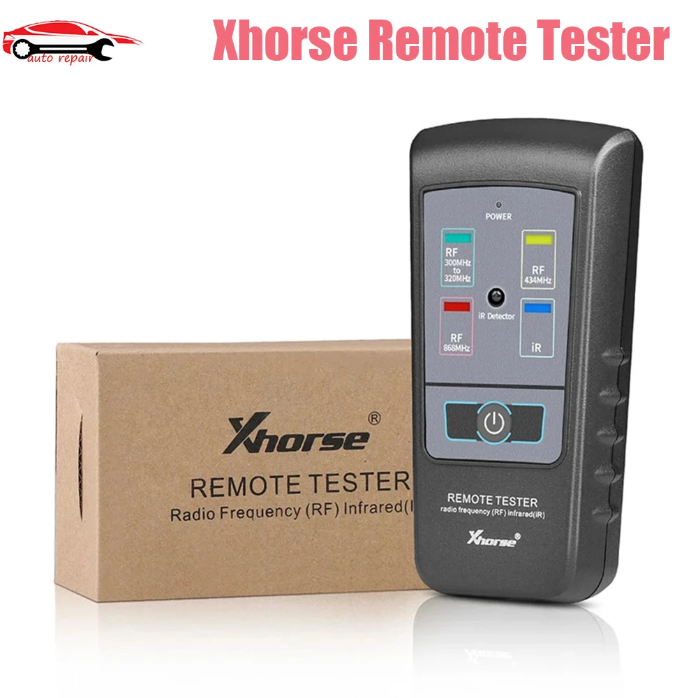 Xhorse Remote Tester for Radio Frequency Infrared Support Multiple Key and 315Mhz/433Mhz Key Frequency Tester
Xhorse Remote Tester for Radio Frequency Infrared Support Multiple Key and 315Mhz/433Mhz Key Frequency Tester
