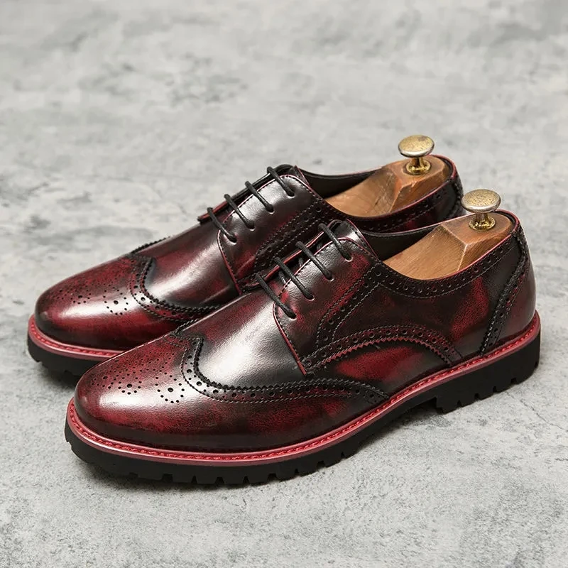 Men's Leather Shoes Versatile Fashion Casual Men's Shoes Business Dress Korean Version Soft Sole Pointed Lace Up Men's Shoes
Men's Leather Shoes Versatile Fashion Casual Men's Shoes Business Dress Korean Version Soft Sole Pointed Lace Up Men's Shoes