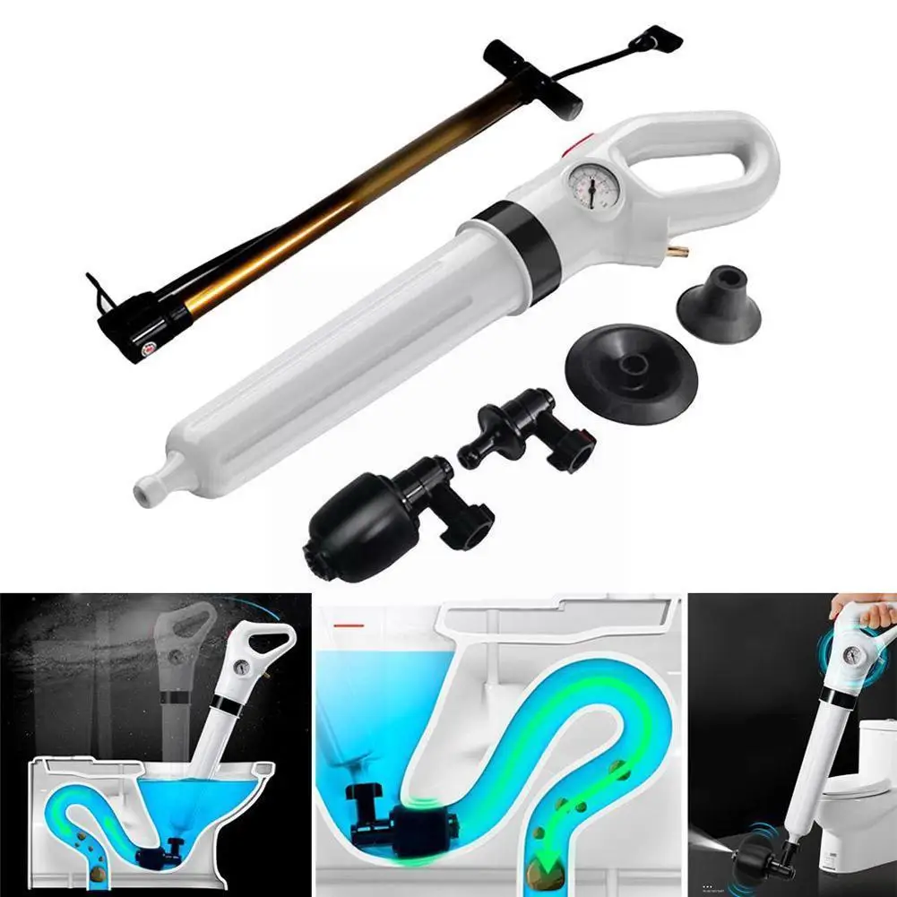 1 Set White High Pressure Pump Cleaner Dredge Toilet Bathroom Blaster Sink Clogged Plunger Air Pipe Pipe Drain Bathtub Remo V9z5
1 Set White High Pressure Pump Cleaner Dredge Toilet Bathroom Blaster Sink Clogged Plunger Air Pipe Pipe Drain Bathtub Remo V9z5