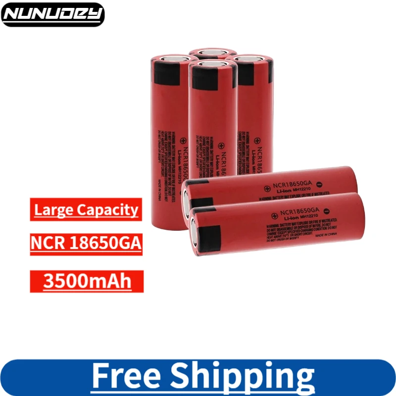2023 Original NCR 18650GA High Discharge 3.7V 3500mAh 18650 Rechargeable Battery Flashlight Flat-top Lithium Battery
2023 Original NCR 18650GA High Discharge 3.7V 3500mAh 18650 Rechargeable Battery Flashlight Flat-top Lithium Battery