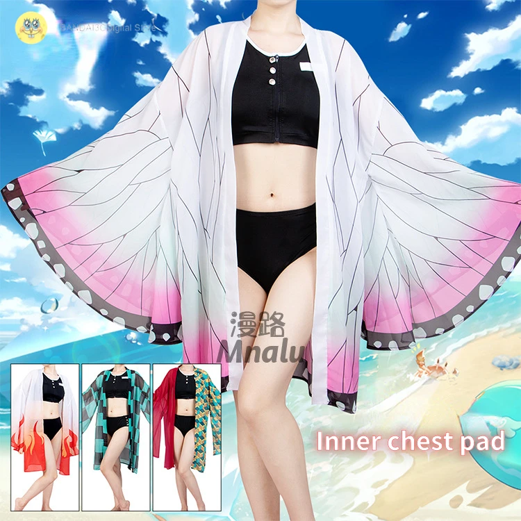 Kimetsu No Yaiba Swimsuit Cos Costume Bikini Nezuko Swimsuit Stove Door Tanjirou My Wife Shan Yi Butterfly Endure
Kimetsu No Yaiba Swimsuit Cos Costume Bikini Nezuko Swimsuit Stove Door Tanjirou My Wife Shan Yi Butterfly Endure