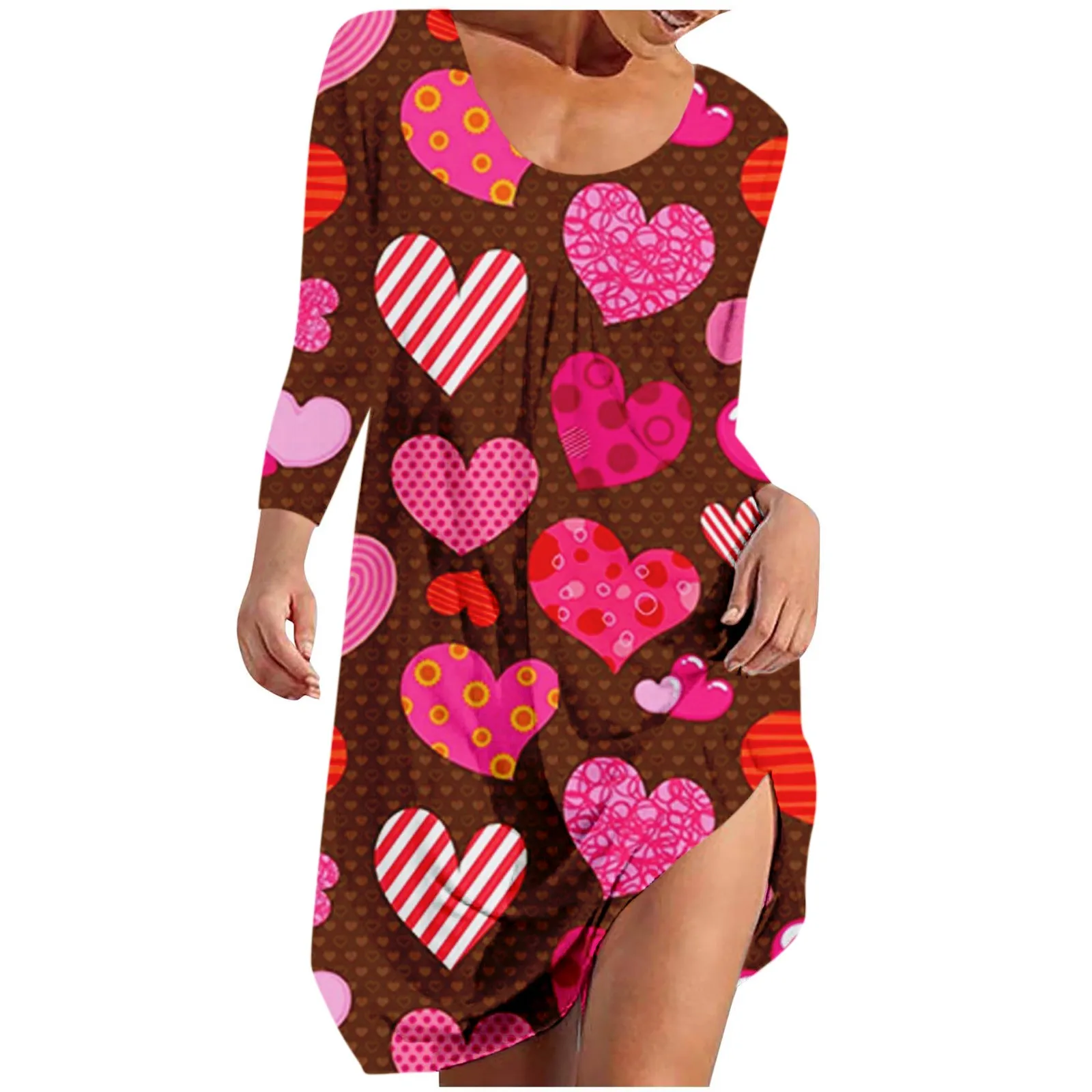 Новое Женское платье, модное мини-платье с принтом на День святого Валентина и длинным рукавом, платье-пуловер с круглым вырезом, элегантные...
Новое Женское платье, модное мини-платье с принтом на День святого Валентина и длинным рукавом, платье-пуловер с круглым вырезом, элегантные...