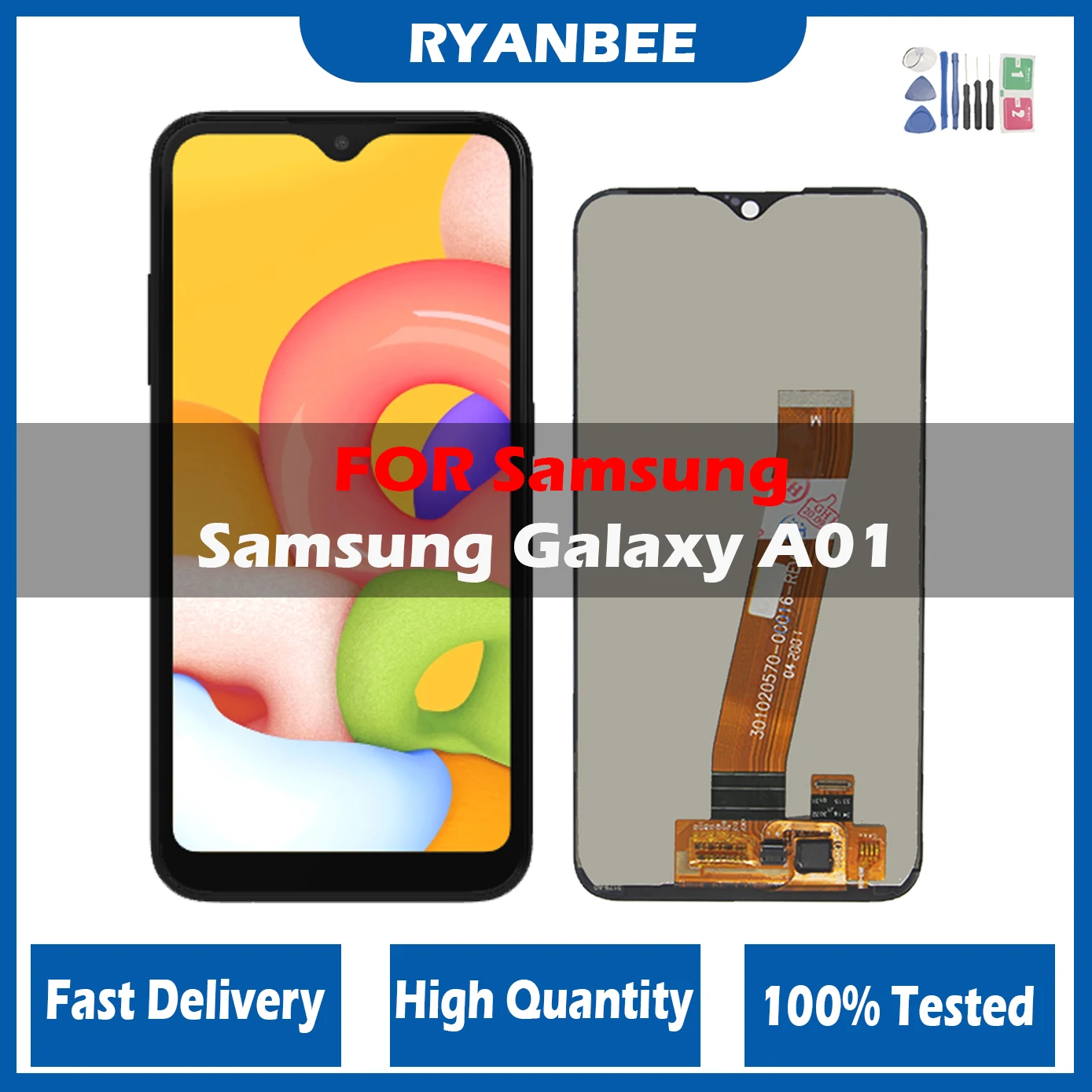 100% Tested Original 5.7" LCD For Samsung Galaxy A01 A015 LCD Display Touch Screen Replacement Digitizer A015F A015G A015DS 
100% Tested Original 5.7" LCD For Samsung Galaxy A01 A015 LCD Display Touch Screen Replacement Digitizer A015F A015G A015DS