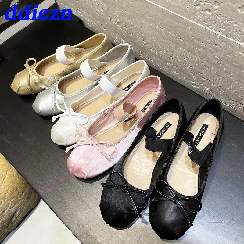Ballet Flats Shoes For Women Mary Janes 2023 Butterfly-Knot Fashion Round Toe Ladies Lolita Shoes Summer Spring Female Slides
Ballet Flats Shoes For Women Mary Janes 2023 Butterfly-Knot Fashion Round Toe Ladies Lolita Shoes Summer Spring Female Slides