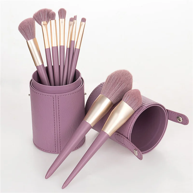 9pcs Super Soft Professional HQ Makeup Brushes Set Synthetic Purple Beauty Cosmetic Powder Blusher Eyeshadow Eyeline Mask Brush
9pcs Super Soft Professional HQ Makeup Brushes Set Synthetic Purple Beauty Cosmetic Powder Blusher Eyeshadow Eyeline Mask Brush