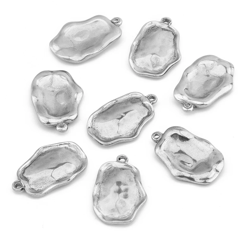 2Pcs 12-16mm Stainless Steel Necklace Pendant Accessories Irregular And Spherical Surface Two Pendants For Jewelry Making
2Pcs 12-16mm Stainless Steel Necklace Pendant Accessories Irregular And Spherical Surface Two Pendants For Jewelry Making
