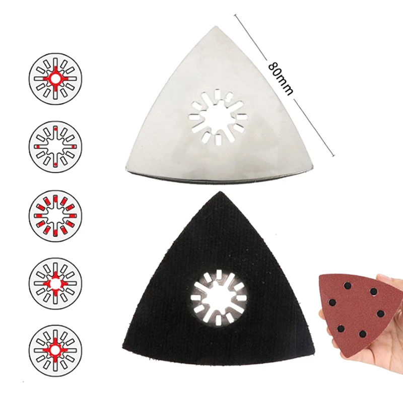 80*80*80mm Triangular Sanding Pad Durable Stainless Steel Polishing Disc Hook Loop Oscillating Multi Tool for Multimaster
80*80*80mm Triangular Sanding Pad Durable Stainless Steel Polishing Disc Hook Loop Oscillating Multi Tool for Multimaster