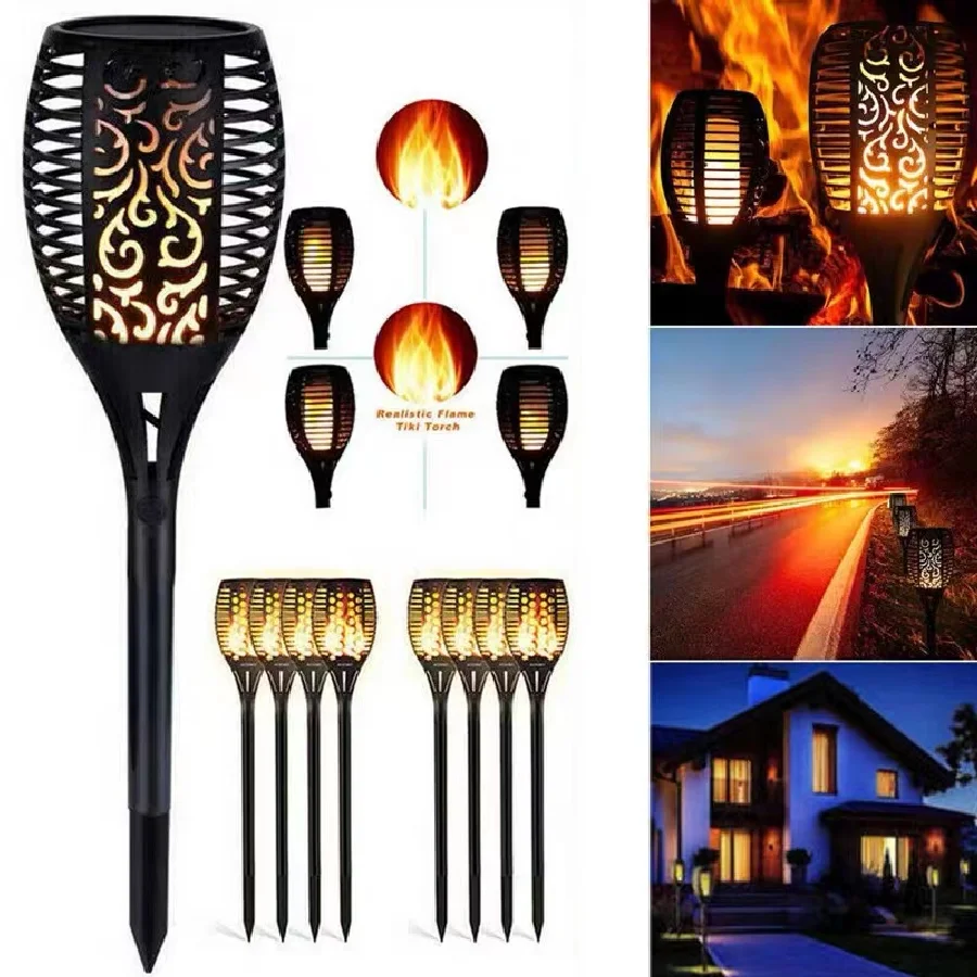 Solar LED Outdoor Waterproof Flame Light Night Event Party Atmosphere Automatic On/Off Path Light Garden Landscape Lawn Light
Solar LED Outdoor Waterproof Flame Light Night Event Party Atmosphere Automatic On/Off Path Light Garden Landscape Lawn Light