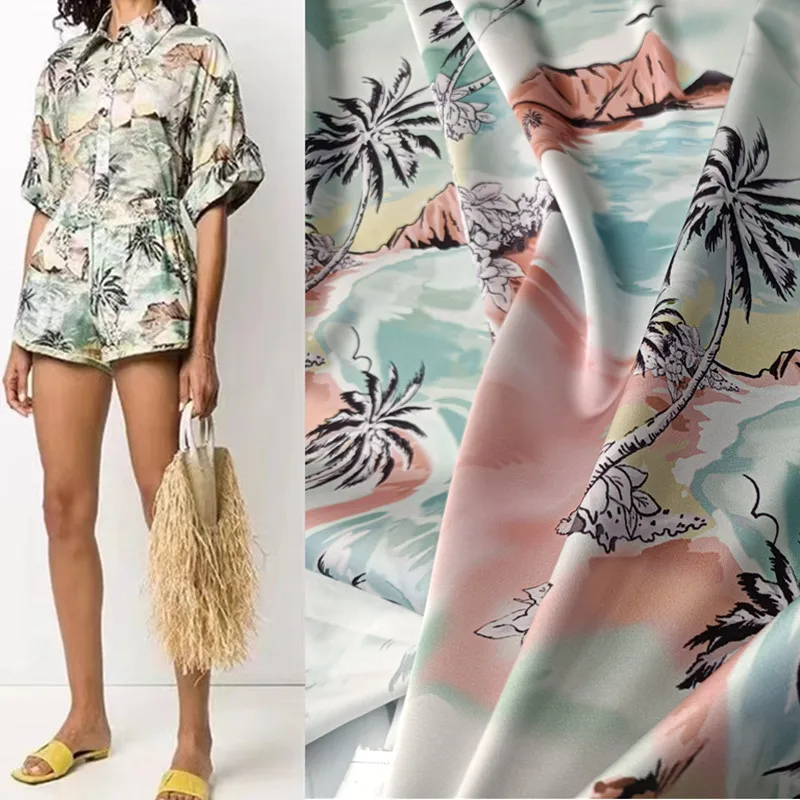 Beach seascape high end digital printing fabric polyester stretch satin dress shirt fashion fabric
Beach seascape high end digital printing fabric polyester stretch satin dress shirt fashion fabric