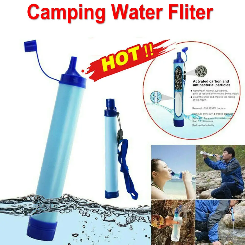 Portable Purifier Water Filter Straw Emergency Life Camping Travel Survival Tool Outdoor Wild Life Emergency Direct Drinking New
Portable Purifier Water Filter Straw Emergency Life Camping Travel Survival Tool Outdoor Wild Life Emergency Direct Drinking New