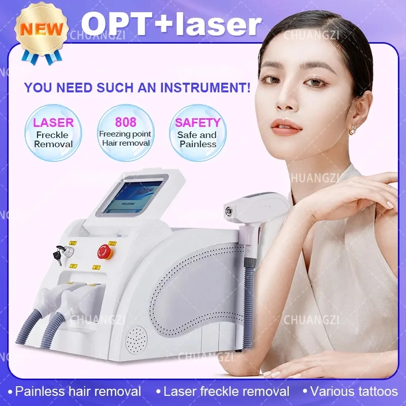 Latest Portable IPL Hair Removal Laser Pigment Remover Nd-Yag Multifunction Laser Beauty Machine IPL ND YAG
Latest Portable IPL Hair Removal Laser Pigment Remover Nd-Yag Multifunction Laser Beauty Machine IPL ND YAG