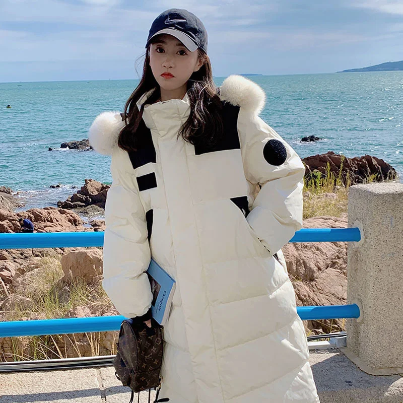 Long Down Cotton Winter Jacket Women Manteau Femme Hiver 2023 Loose Thick Warm Hooded Parkas Female Knee-High Coats
Long Down Cotton Winter Jacket Women Manteau Femme Hiver 2023 Loose Thick Warm Hooded Parkas Female Knee-High Coats