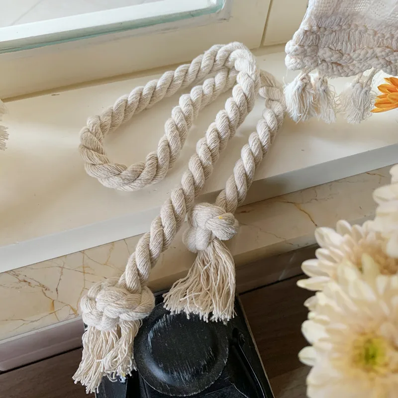 1 pcs Japanese American curtain cotton and hemp bandage hemp rope artistic woven ribbon
1 pcs Japanese American curtain cotton and hemp bandage hemp rope artistic woven ribbon