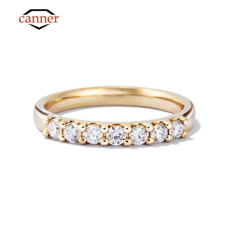 CANNER Fashion 925 Sterling Silver Luxury Round Excellent Moissanite Finger Ring for Women Engagement Wedding Fine Jewelry Gifts
CANNER Fashion 925 Sterling Silver Luxury Round Excellent Moissanite Finger Ring for Women Engagement Wedding Fine Jewelry Gifts
