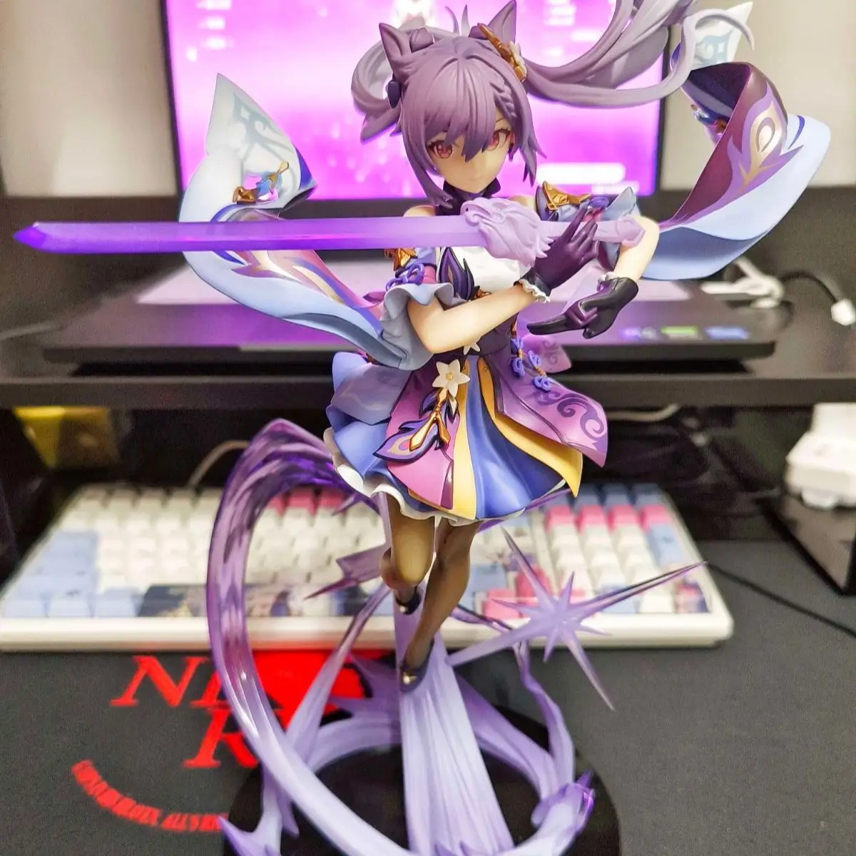 32cm Genshin Impact Keqing Nimble As Lightning Ver.1/7 Game Statue Anime Figures Pvc Model Toys Gifts for Christmas gifts
32cm Genshin Impact Keqing Nimble As Lightning Ver.1/7 Game Statue Anime Figures Pvc Model Toys Gifts for Christmas gifts