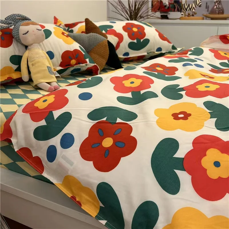 Korean style broken flower Bedding Set Duvet Cover Set 200x220 Couple Full Bed Sheets King Queen Size Bedroom Covers For Home
Korean style broken flower Bedding Set Duvet Cover Set 200x220 Couple Full Bed Sheets King Queen Size Bedroom Covers For Home