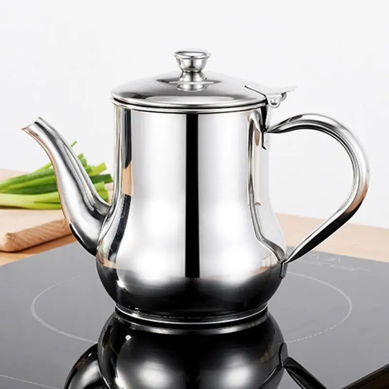 Stainless Steel Oil Strainer Pot Oil Dispenser With Removable Filter Tea Kettle Oil Separator Grease Storage Can For Home
Stainless Steel Oil Strainer Pot Oil Dispenser With Removable Filter Tea Kettle Oil Separator Grease Storage Can For Home