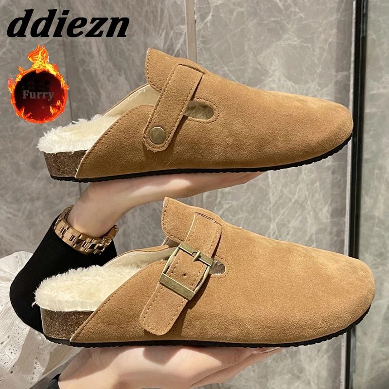 2023 New Fashion Buckle Warm Ladies Flat With Furry Shoes Winter Women Fur Mules Casual Outdoor Indoor Female Slides Slippers
2023 New Fashion Buckle Warm Ladies Flat With Furry Shoes Winter Women Fur Mules Casual Outdoor Indoor Female Slides Slippers