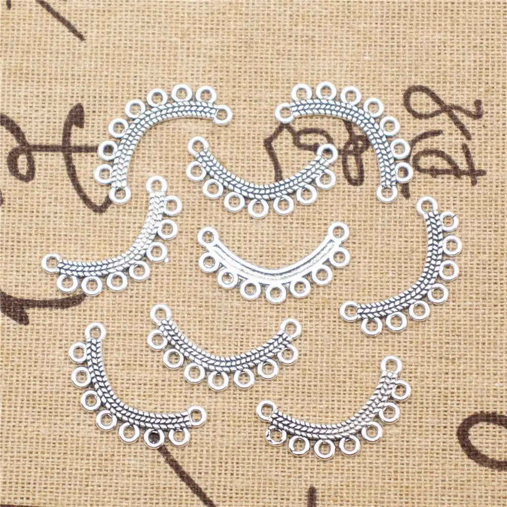 Curved Earring Connector Design Jewelri Make Accessories 14X26mm Antique Silver Color 30 Pieces
Curved Earring Connector Design Jewelri Make Accessories 14X26mm Antique Silver Color 30 Pieces