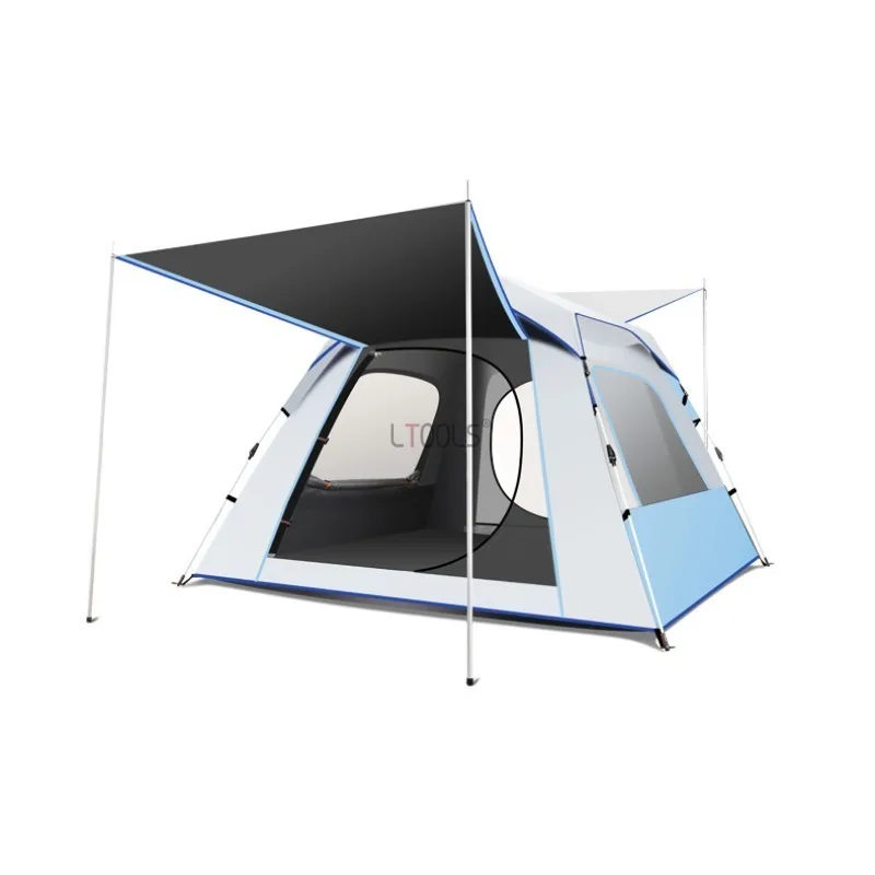 Automatic Quick Opening Tent Thicked Black Coated Outdoor Portable Rainproof 4-corner Sun Shelter Foldable Family Camping Equip
Automatic Quick Opening Tent Thicked Black Coated Outdoor Portable Rainproof 4-corner Sun Shelter Foldable Family Camping Equip