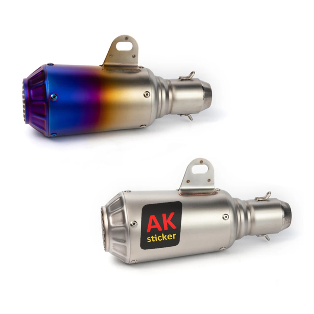 Universal Motorcycle Exhaust Pipe Motocross Slip-on Muffler with AK logo Escape Moto for BMW Yamaha Honda Kawasaki Ducati Suzuki
Universal Motorcycle Exhaust Pipe Motocross Slip-on Muffler with AK logo Escape Moto for BMW Yamaha Honda Kawasaki Ducati Suzuki