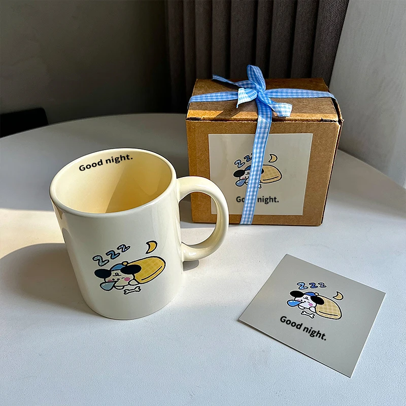 Ceramic dog milk cup, water cup, Korean cartoon coffee cup, birthday gift Christmas gift
Ceramic dog milk cup, water cup, Korean cartoon coffee cup, birthday gift Christmas gift