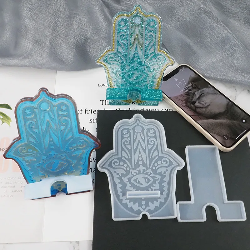 DIY Crystal Epoxy Resin Mold Phone Bracket Mirror Surface Swing Table Silicone Mold For Resin
DIY Crystal Epoxy Resin Mold Phone Bracket Mirror Surface Swing Table Silicone Mold For Resin