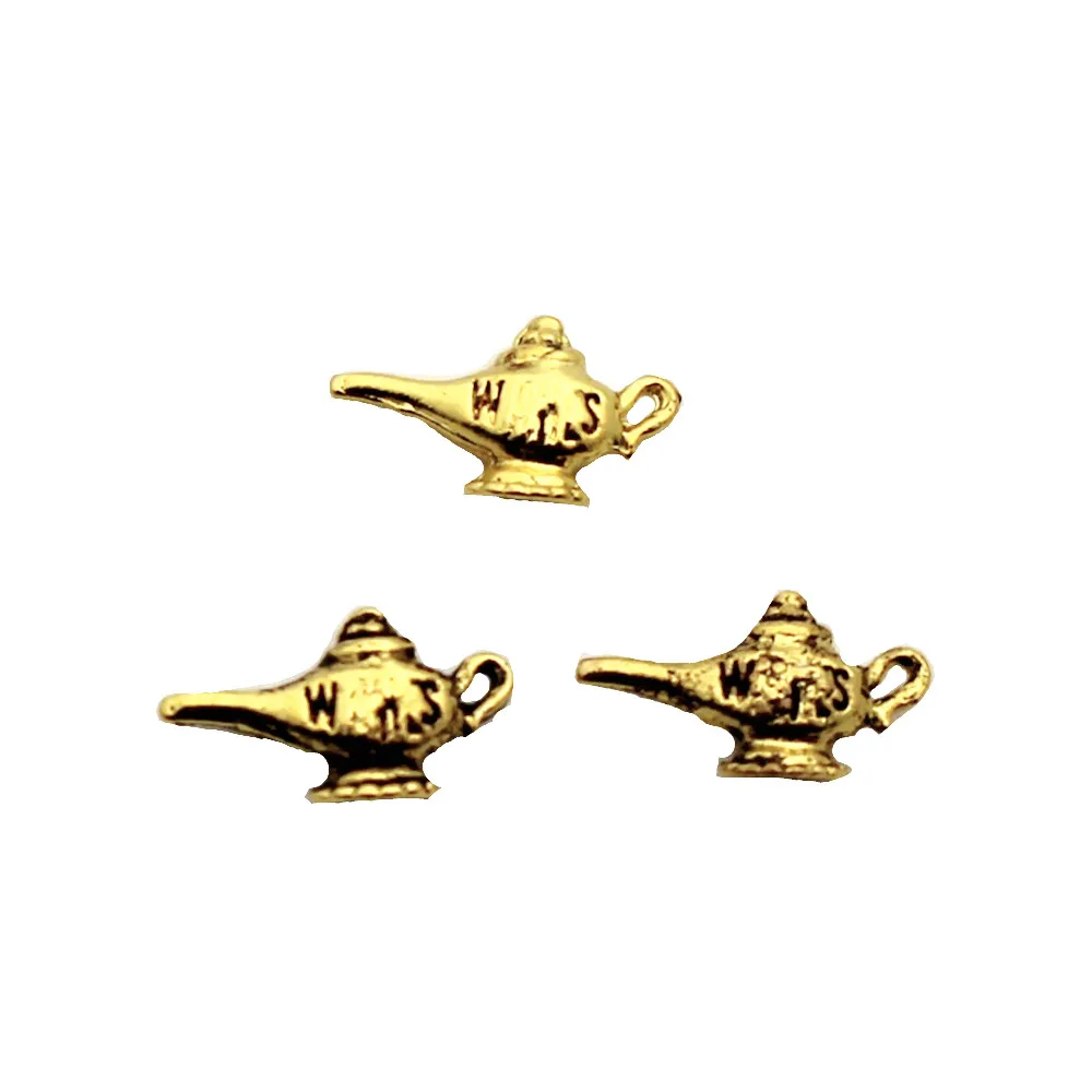 10pcs/Lot Metal Gold Lamp Of Aladdin Floating Charms Fit DIY Living Glass Memory Locket Pendant Necklace Jewelry
10pcs/Lot Metal Gold Lamp Of Aladdin Floating Charms Fit DIY Living Glass Memory Locket Pendant Necklace Jewelry