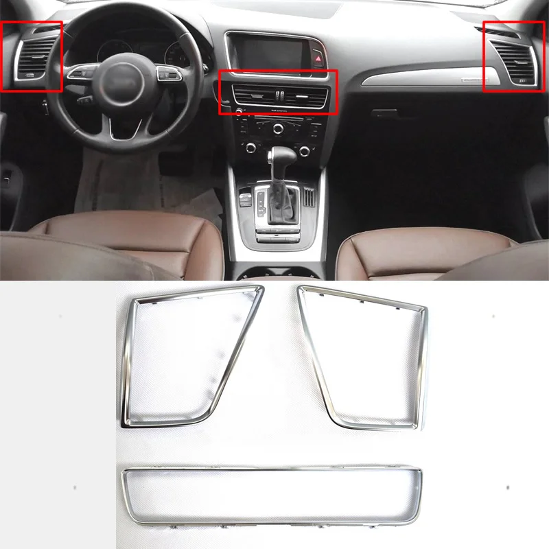 original For Audi Q5 2009-2017 Front Left /RIGHT/ Middle Air Conditioning Outlet A/C Air Vent Chrome trim Plate decoration Cover
original For Audi Q5 2009-2017 Front Left /RIGHT/ Middle Air Conditioning Outlet A/C Air Vent Chrome trim Plate decoration Cover
