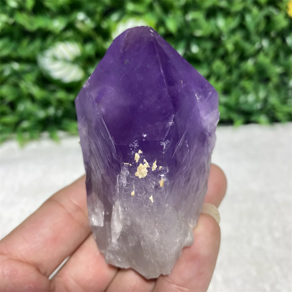 

Amethyst Wand Natural Crystal Raw ore Tower Healing Stone Mineral Specimen Point Original Quartz Gemstone Energy Home Decoration