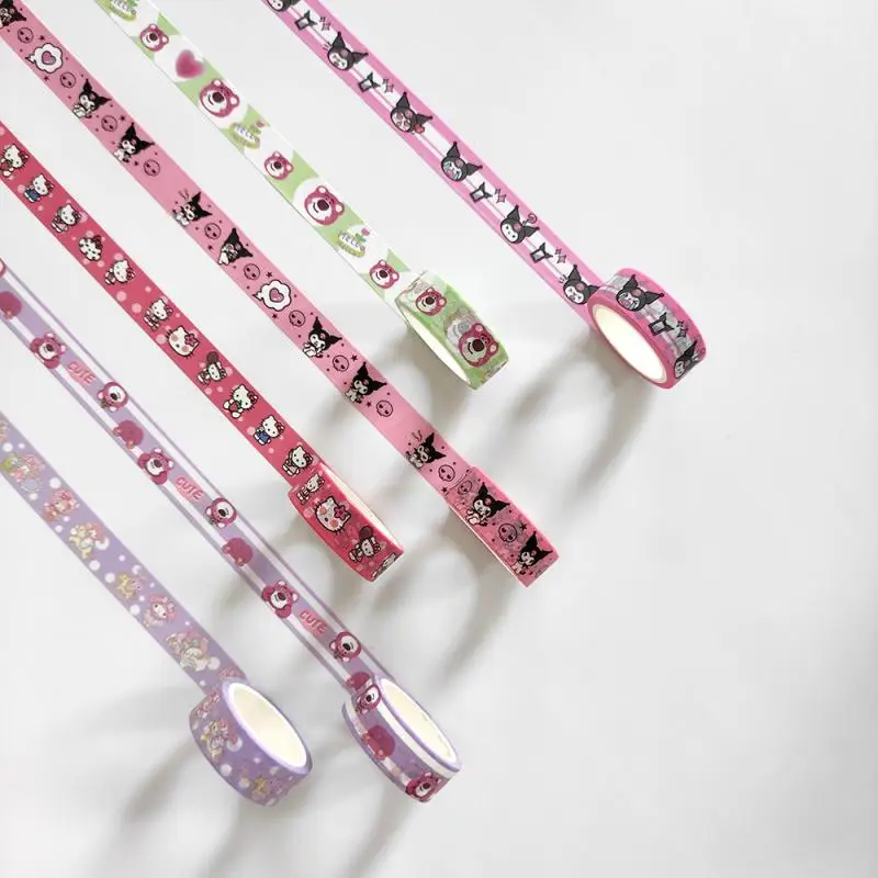 Sanrio Hello Kittys My Melody Washi Adhesive Tape Kawaii Anime Kuromi Cartoon Cute Pattern Desktop Decorate Stickers Toy Girls
Sanrio Hello Kittys My Melody Washi Adhesive Tape Kawaii Anime Kuromi Cartoon Cute Pattern Desktop Decorate Stickers Toy Girls
