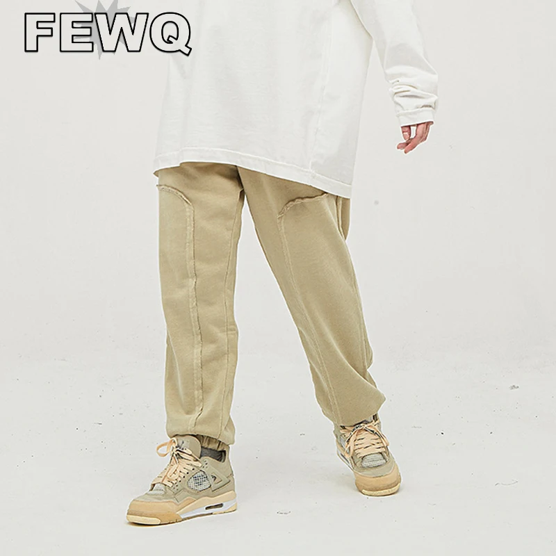 FEWQ Solid Color Burrs Men's Trousers Casual High Street Straight Spliced Drawstring Male 2023 Spring New Fashion Pants 24B573
FEWQ Solid Color Burrs Men's Trousers Casual High Street Straight Spliced Drawstring Male 2023 Spring New Fashion Pants 24B573