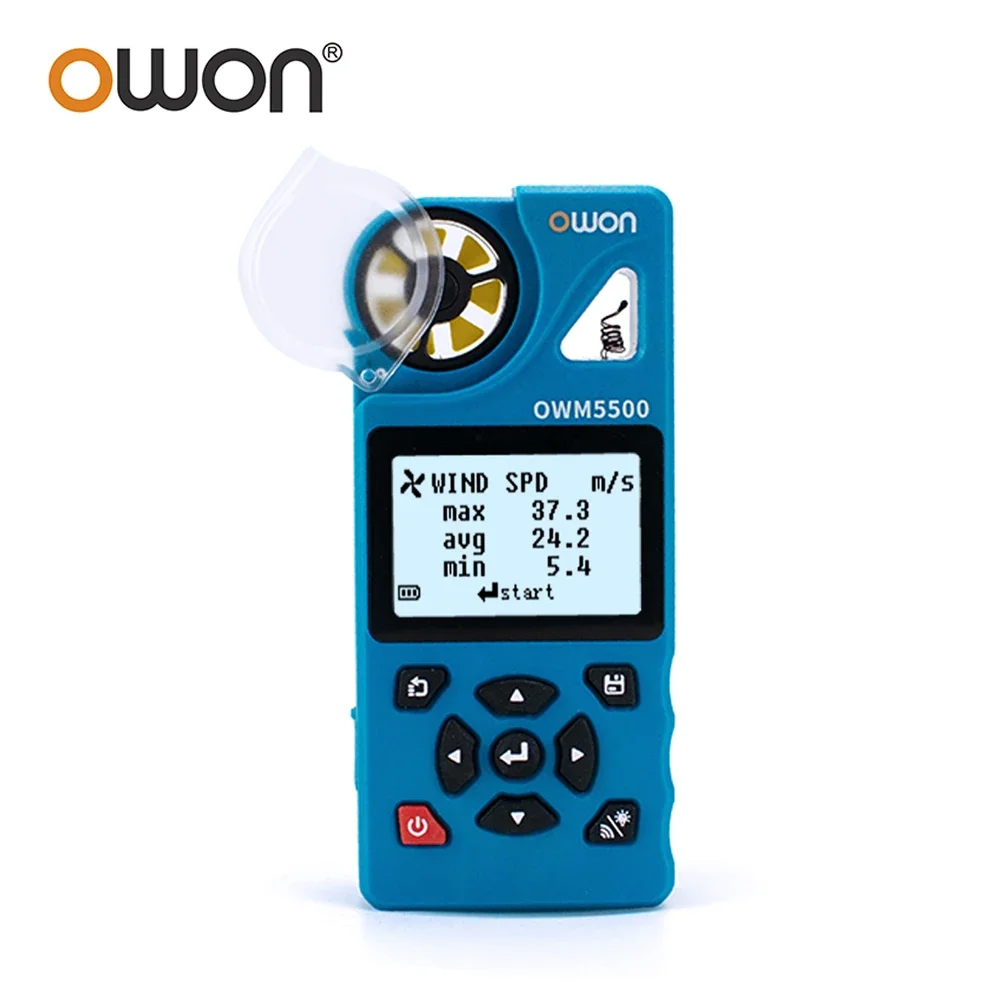 Цифровой анемометр OWON OWM5500, 7-в-1 с памятью 8000 Aata, 7 режимов измерения, пульт дистанционного управления через приложение для температуры и влажности
Цифровой анемометр OWON OWM5500, 7-в-1 с памятью 8000 Aata, 7 режимов измерения, пульт дистанционного управления через приложение для температуры и влажности