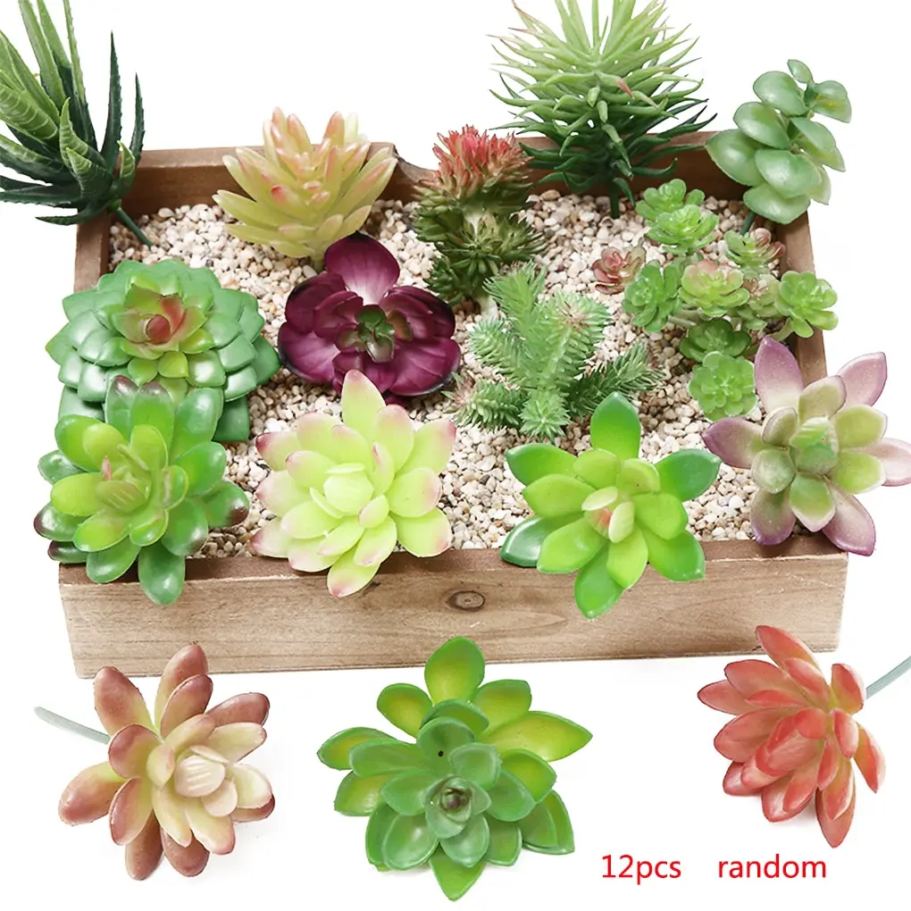 12pcs Simulation Succulent Plant Artificial Green Purple Red Flocking Succulent Plants DIY Home Garden Office Wedding Decoratio
12pcs Simulation Succulent Plant Artificial Green Purple Red Flocking Succulent Plants DIY Home Garden Office Wedding Decoratio