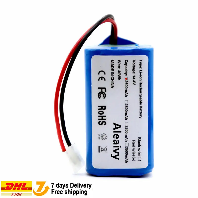 14.4V 14.8V 2600mAh Li-ion Battery for Xiaomi G1 MI Robot Vacuum-Mop Essential MJSTG1 Robot Vacuum Cleaner 18650 Battery Pack
14.4V 14.8V 2600mAh Li-ion Battery for Xiaomi G1 MI Robot Vacuum-Mop Essential MJSTG1 Robot Vacuum Cleaner 18650 Battery Pack
