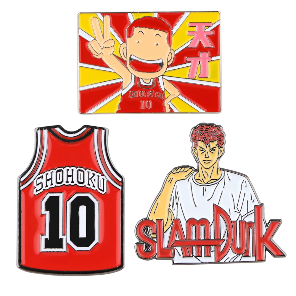 YQ1134 Anime SLAM DUNK Pin Red Cartoon Brooch for Women Men Teens Backpack Bags Jeans Shirts Collar Pin Jewelry Fans Gift
YQ1134 Anime SLAM DUNK Pin Red Cartoon Brooch for Women Men Teens Backpack Bags Jeans Shirts Collar Pin Jewelry Fans Gift