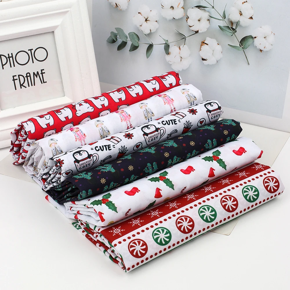 Christmas Polyester Cotton Fabric Printed Cloth Sheets DIY Dress Supplies Handmade Bags Home Textile Patchwork 45*150cm 1pc
Christmas Polyester Cotton Fabric Printed Cloth Sheets DIY Dress Supplies Handmade Bags Home Textile Patchwork 45*150cm 1pc